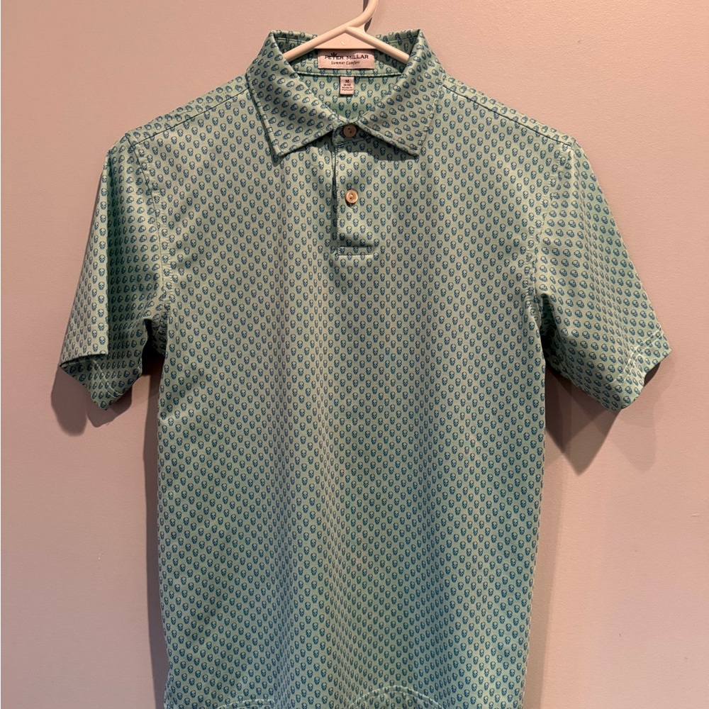 Peter Millar, Boys, dry fit polo, skull pattern Polo Shirt